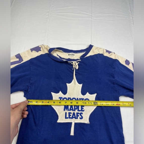 Vtg 1970’s Rare Authentic Toronto Maple Leafs Darryl Sittler Maska Jersey Sz S - Picture 12 of 16